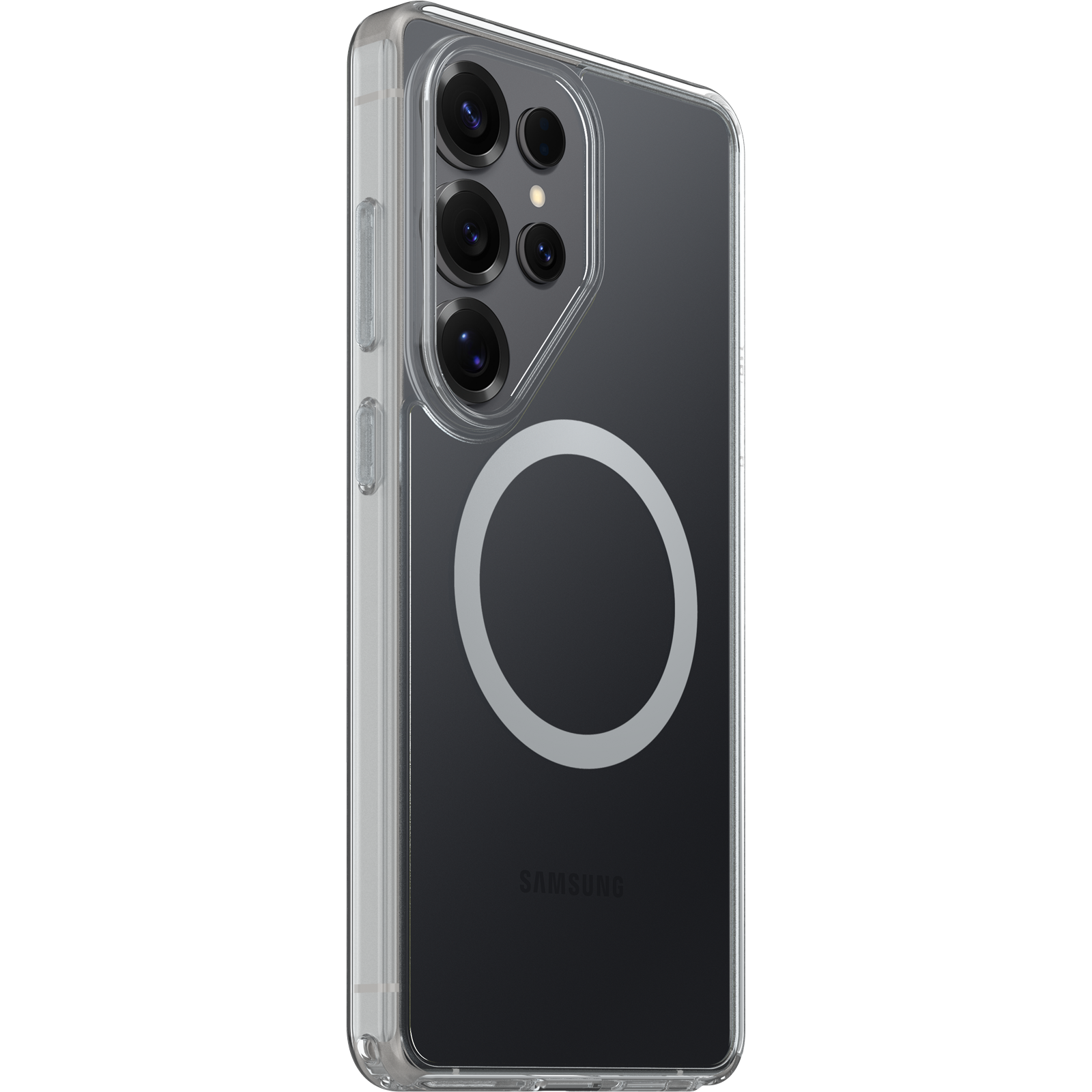 OtterBox Symmetry Clear Galaxy S26 Ultra ultra-slim profile with S-Pen slot access