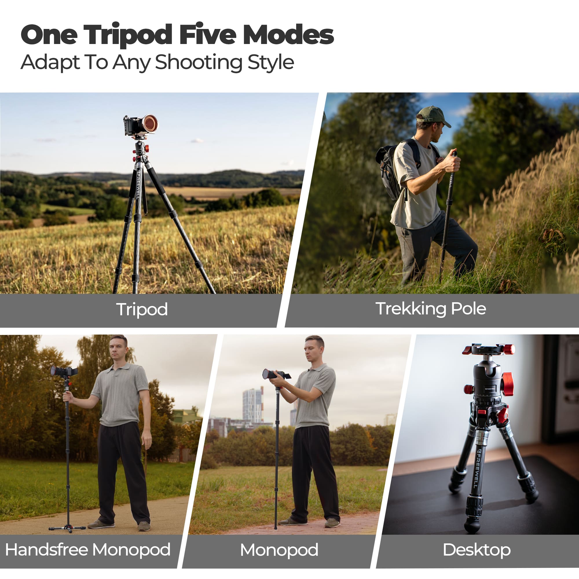 Freewell The Real Multi Tripod 5-in-1 full view