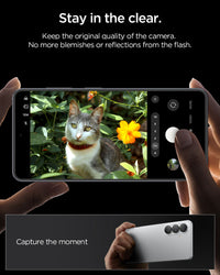 Spigen Galaxy S26+ lens protector dual-pack with cleaning kit overview