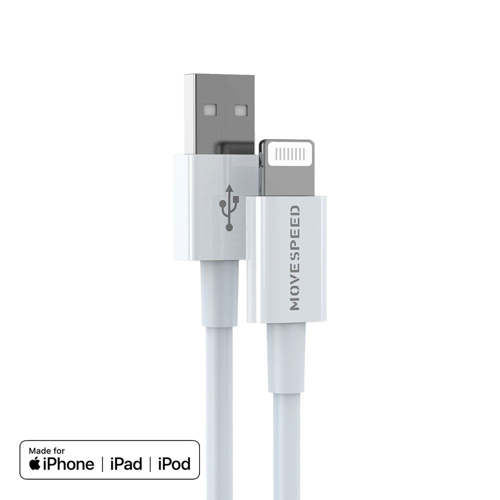 MOVE SPEED USB-A to Lightning Charging Cable 1.2m -White